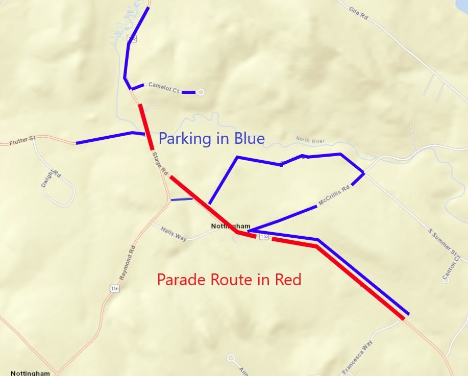 parade route and parking 08092022