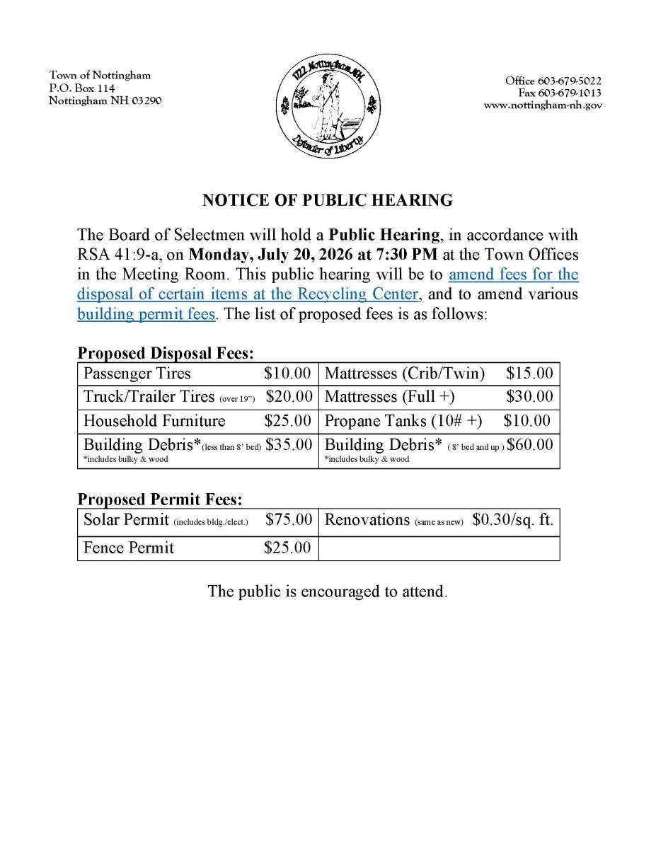public hearing notice