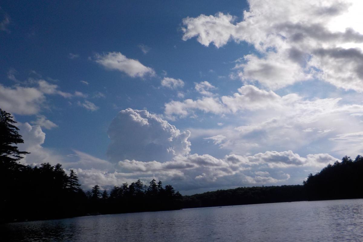 Clouds over Lake Pawtuckaway (Steve Soreff)