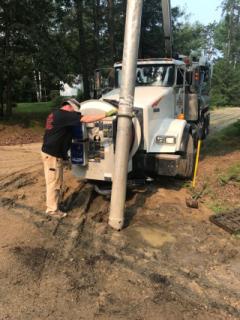 Cleaning Catch Basins on Case Road