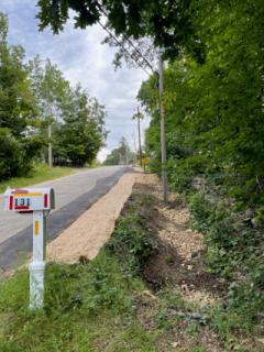 Washout repair on Cooper Hill Road