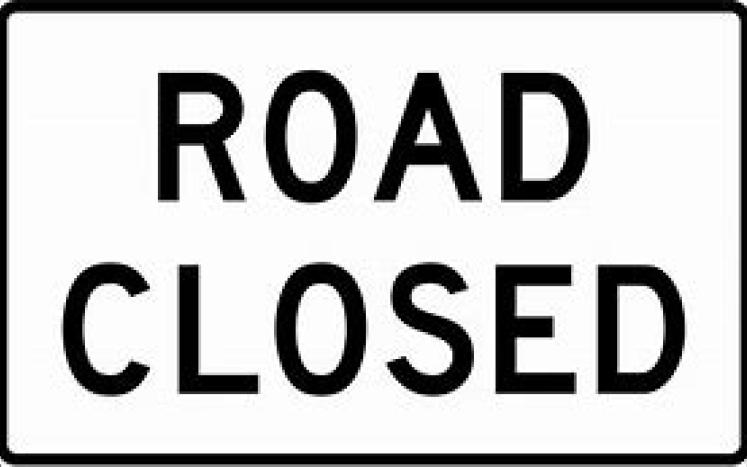road closed